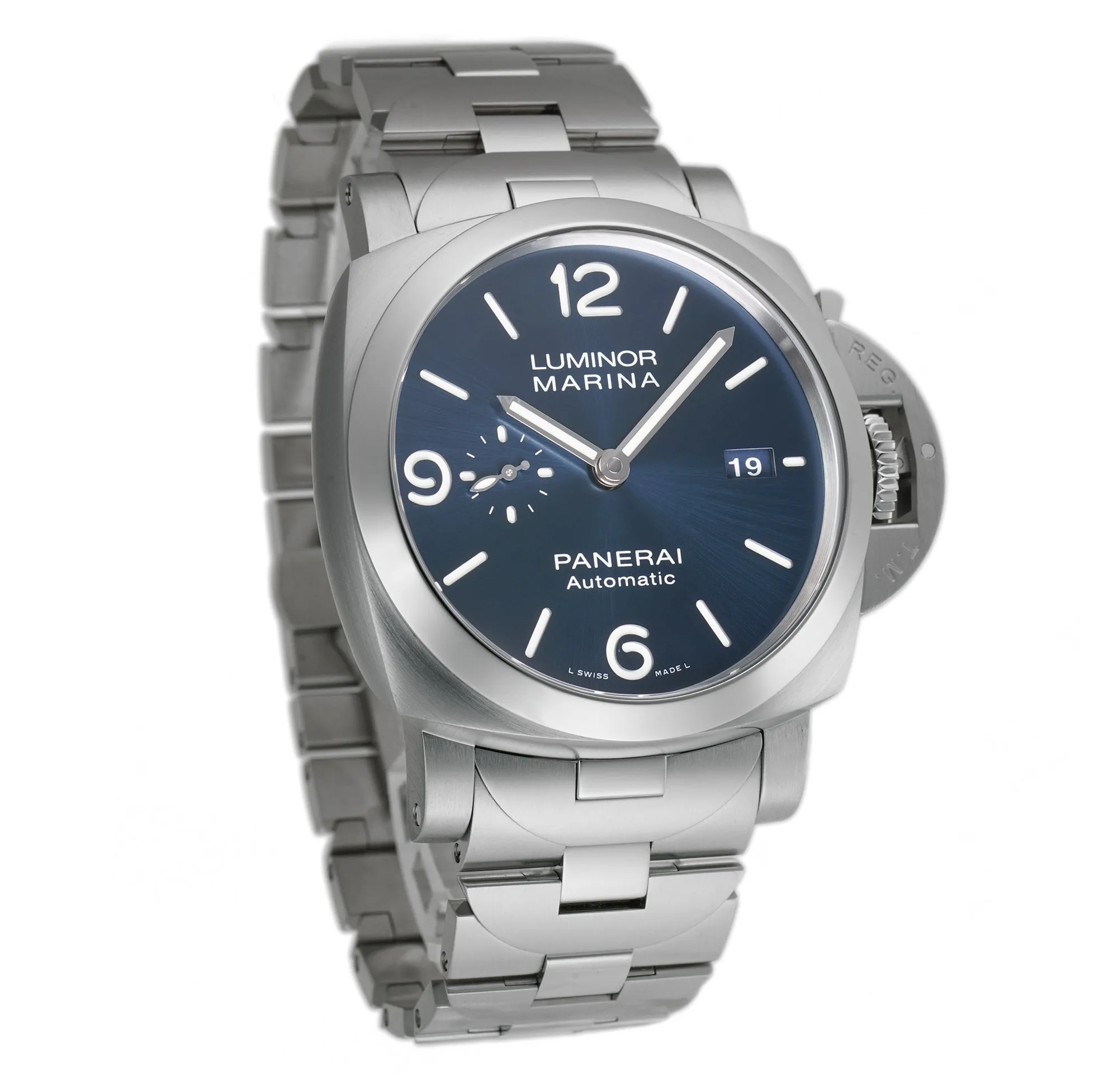 Marina Specchio Blu 44mm Steel Blue Sandwich Dial