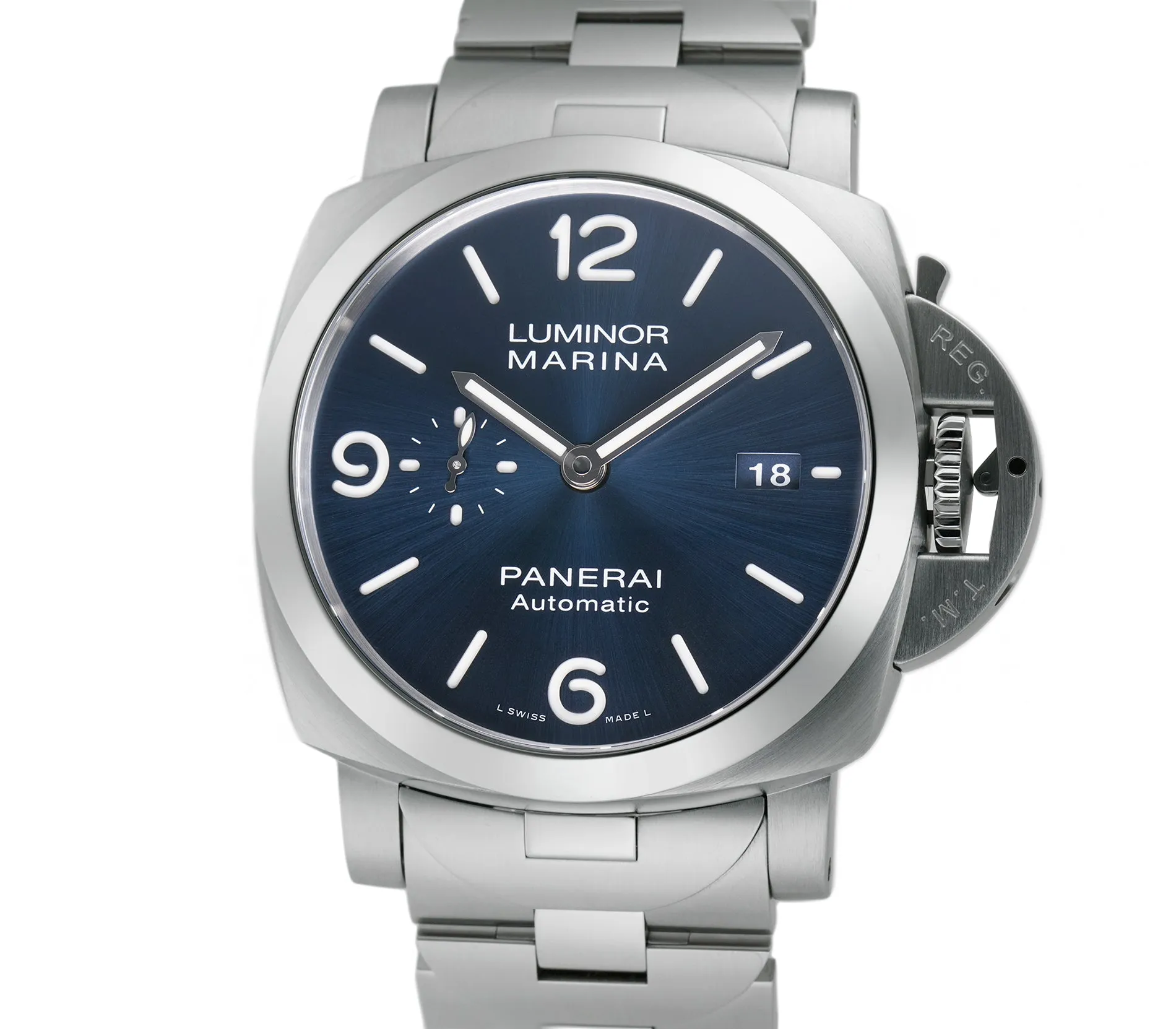 Marina Specchio Blu 44mm Steel Blue Sandwich Dial