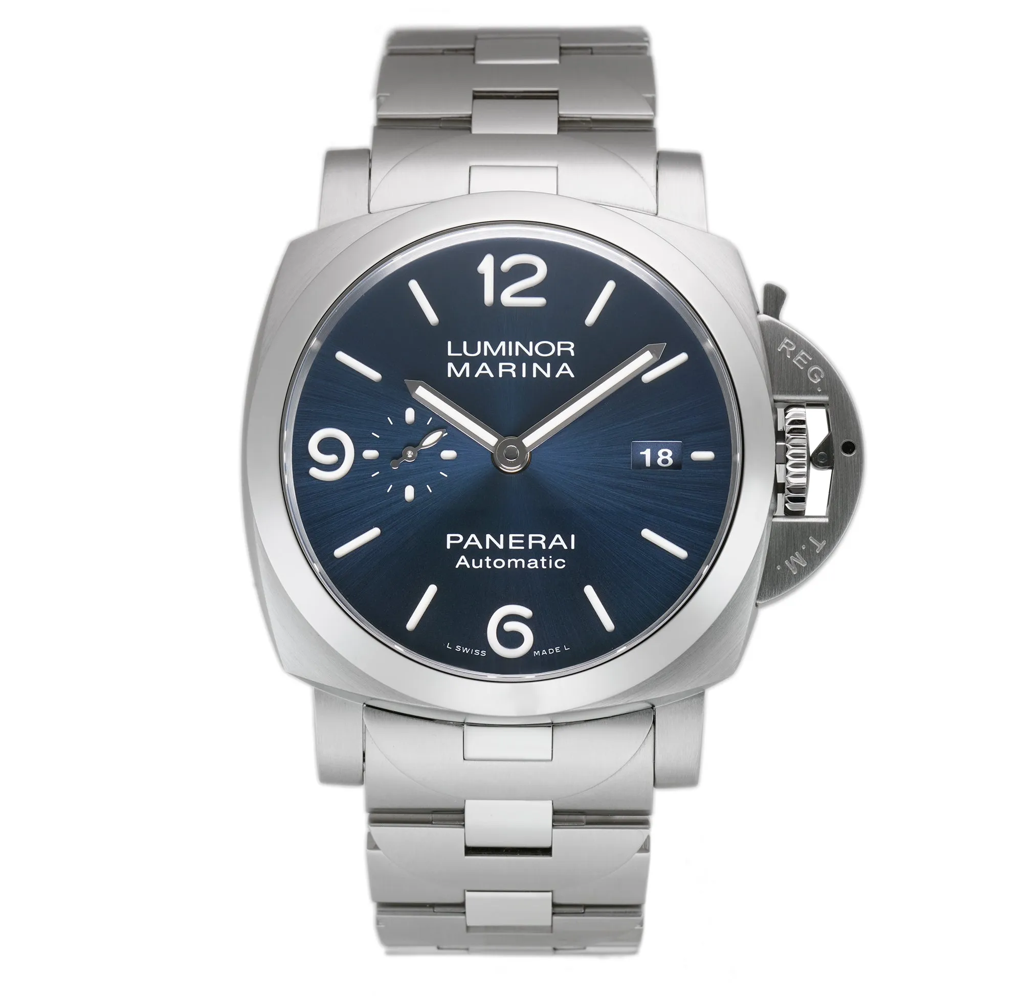 Marina Specchio Blu 44mm Steel Blue Sandwich Dial