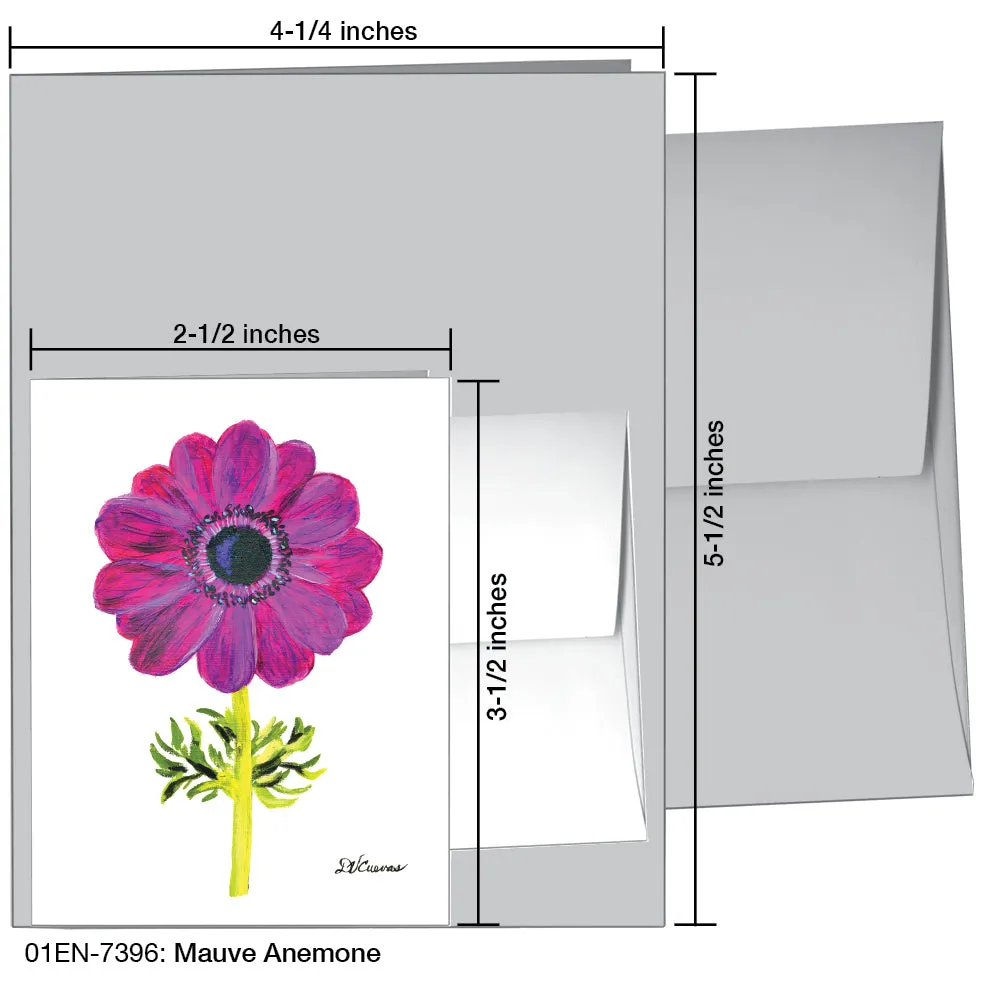 Mauve Anemone, Greeting Card (7396)