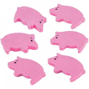 Mini Pig Erasers Kids Stationery (144 pieces)