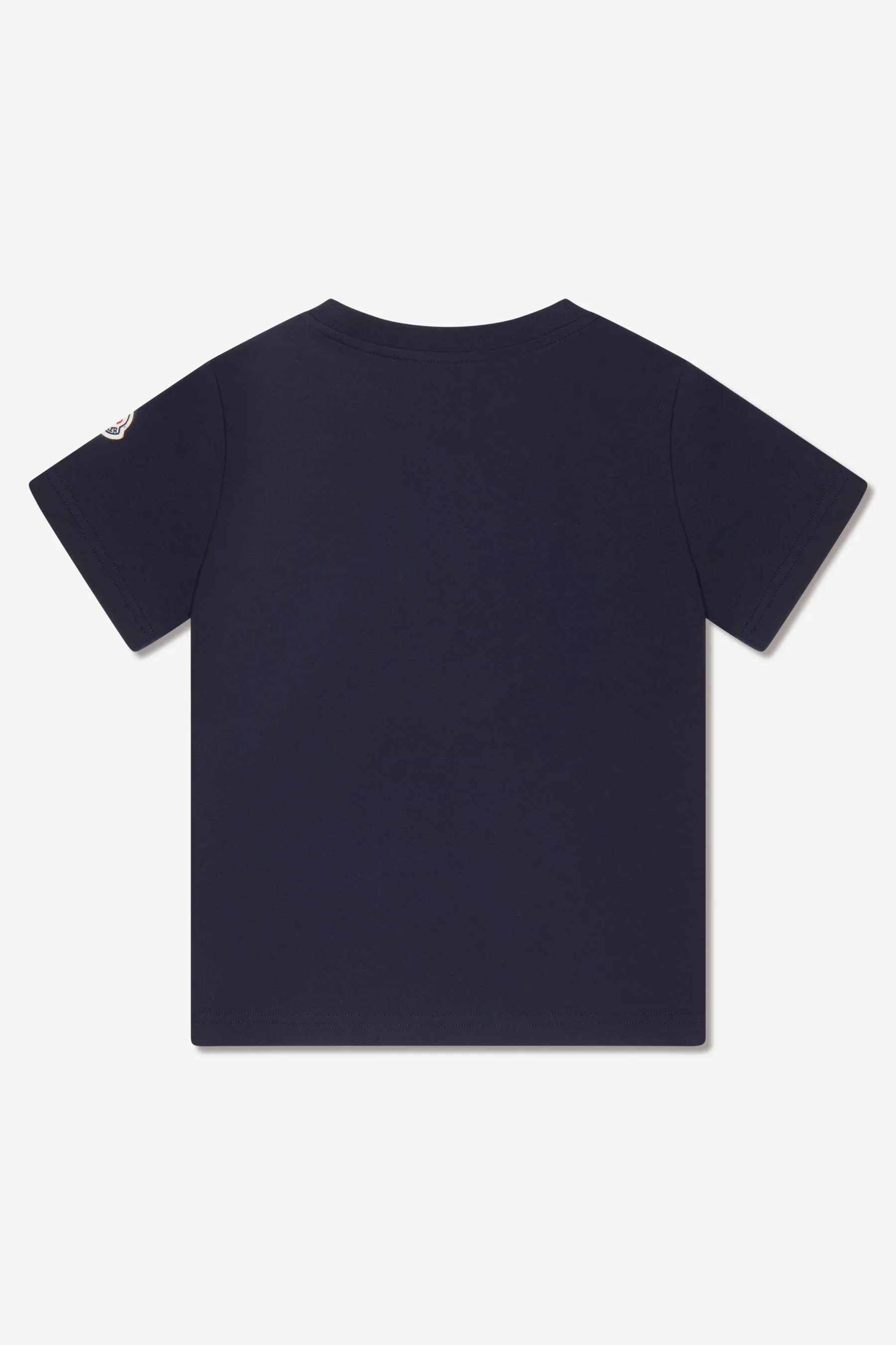 Moncler Enfant Boys Logo T-Shirt in Navy
