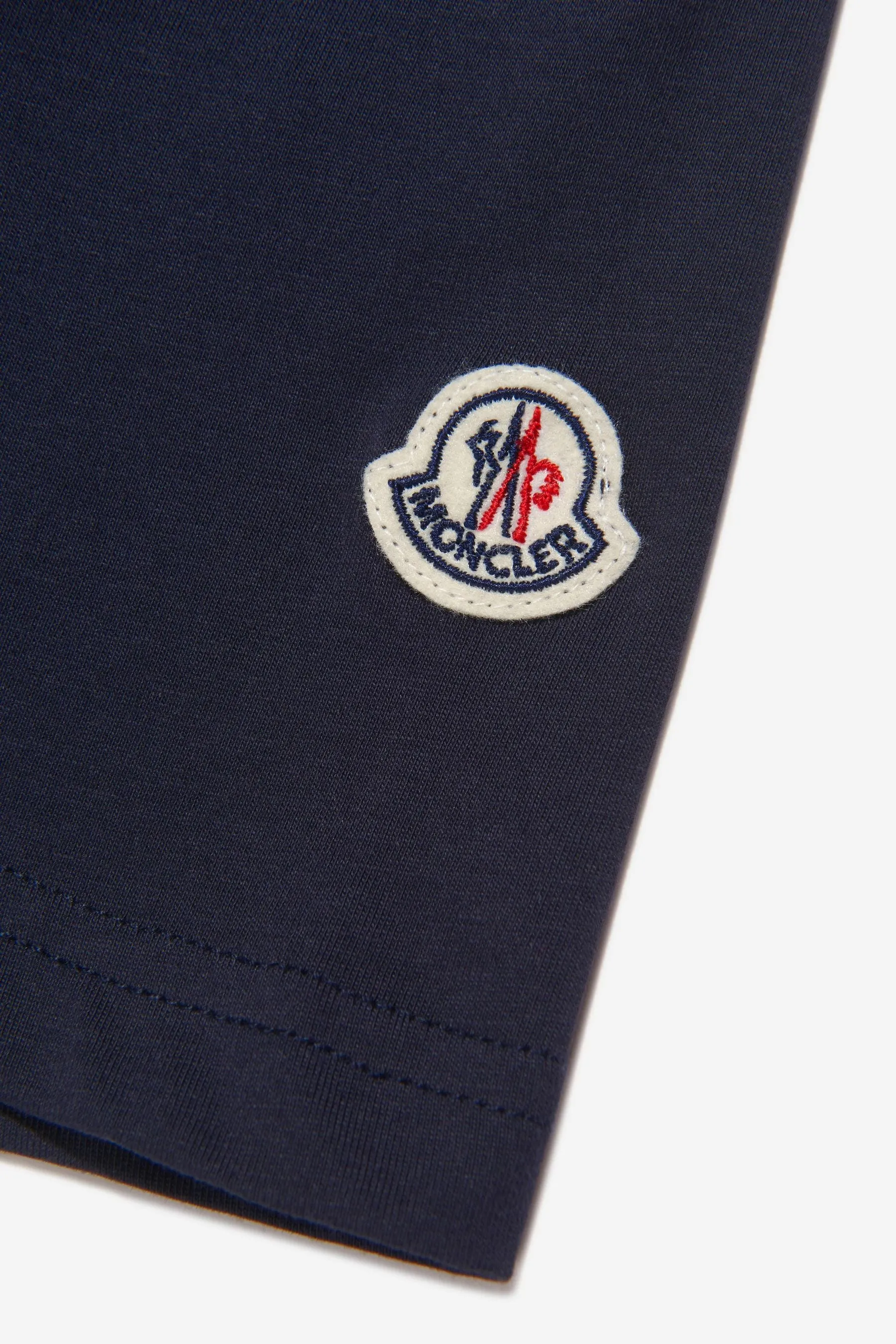 Moncler Enfant Boys Logo T-Shirt in Navy