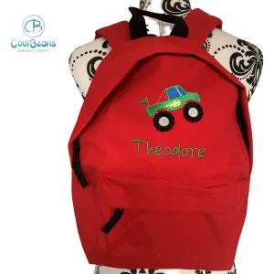 Monster Truck Rucksack 9L - Personalised
