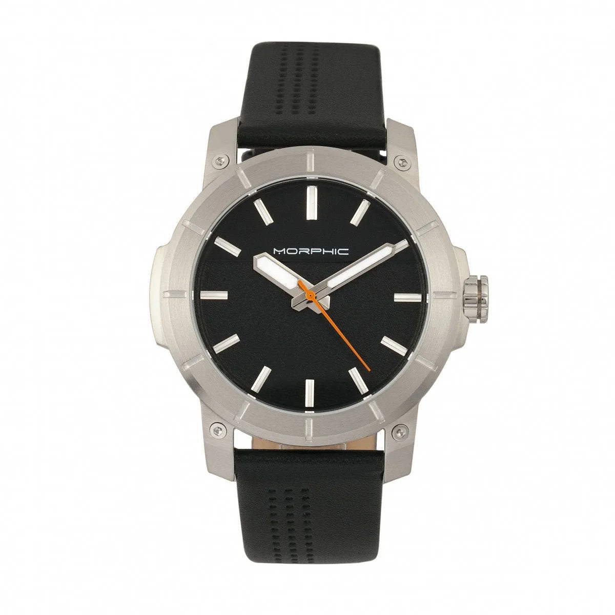 Morphic M54 Series Leather-Band Chronograph Watch