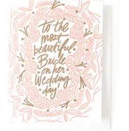 Most Beautiful Bride Card