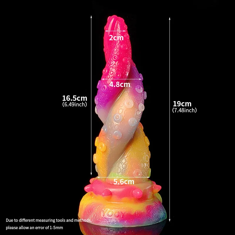 Mulit Color Luminous Realistic Dildo