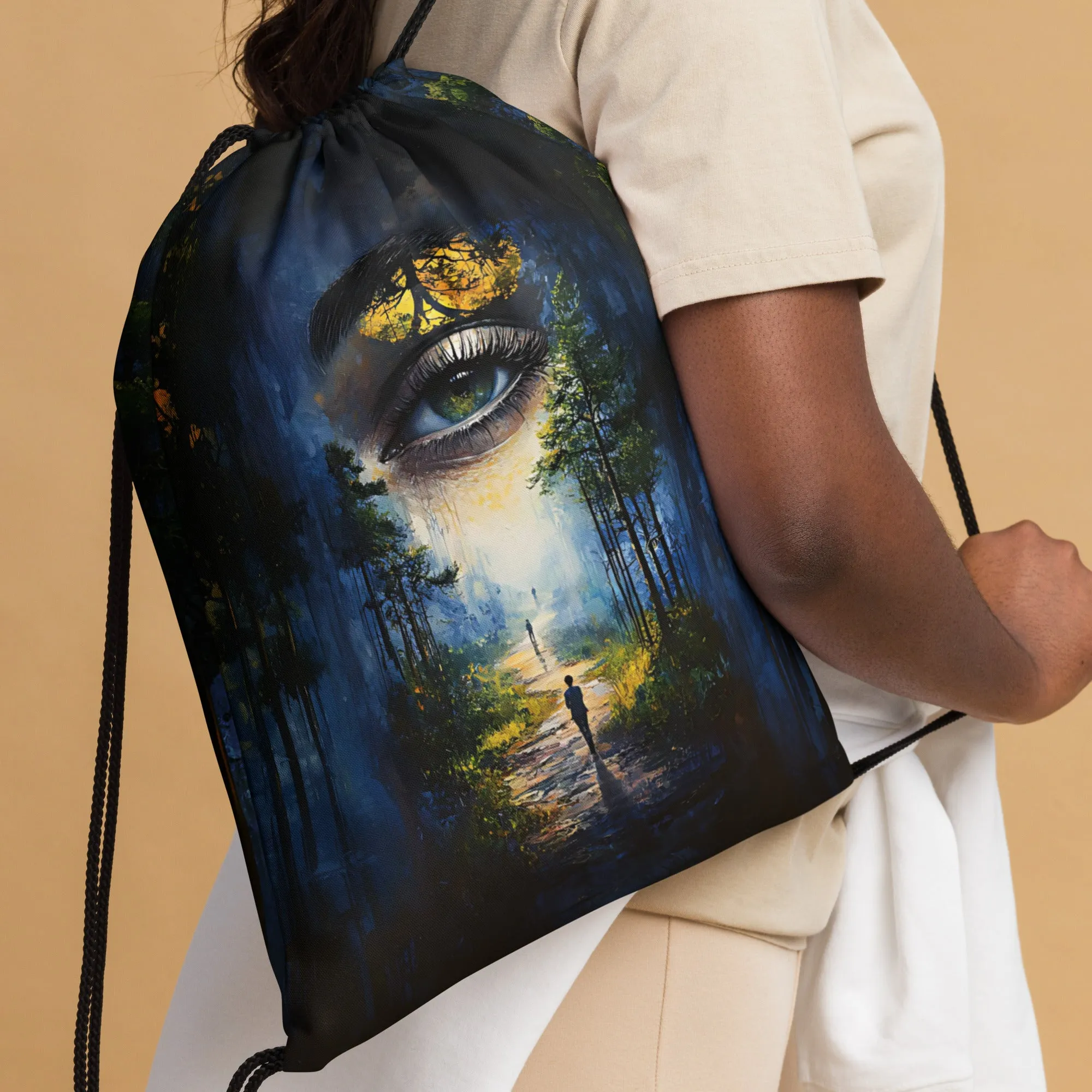 My Golden Path Drawstring bag