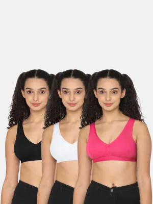 Naidu Hall Beginners-Bra Special Combo Pack - Teenage - C38