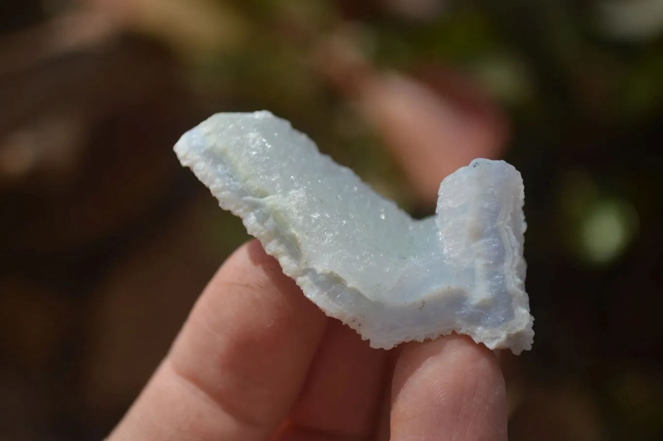 Natural Etched Blue Chalcedony Specimens x  From Nsanje, Malawi