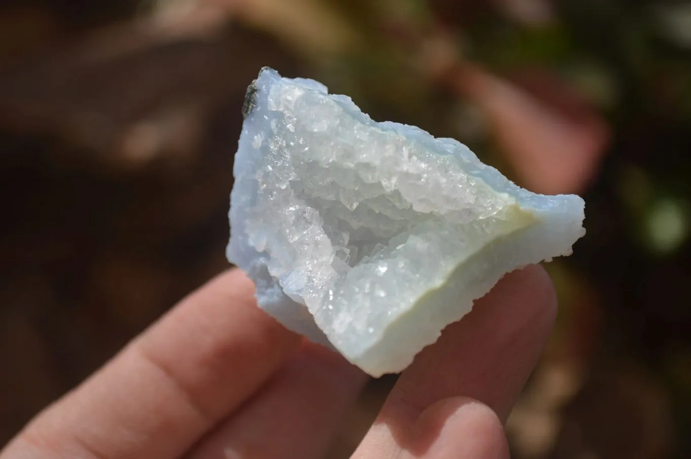 Natural Etched Blue Chalcedony Specimens x  From Nsanje, Malawi