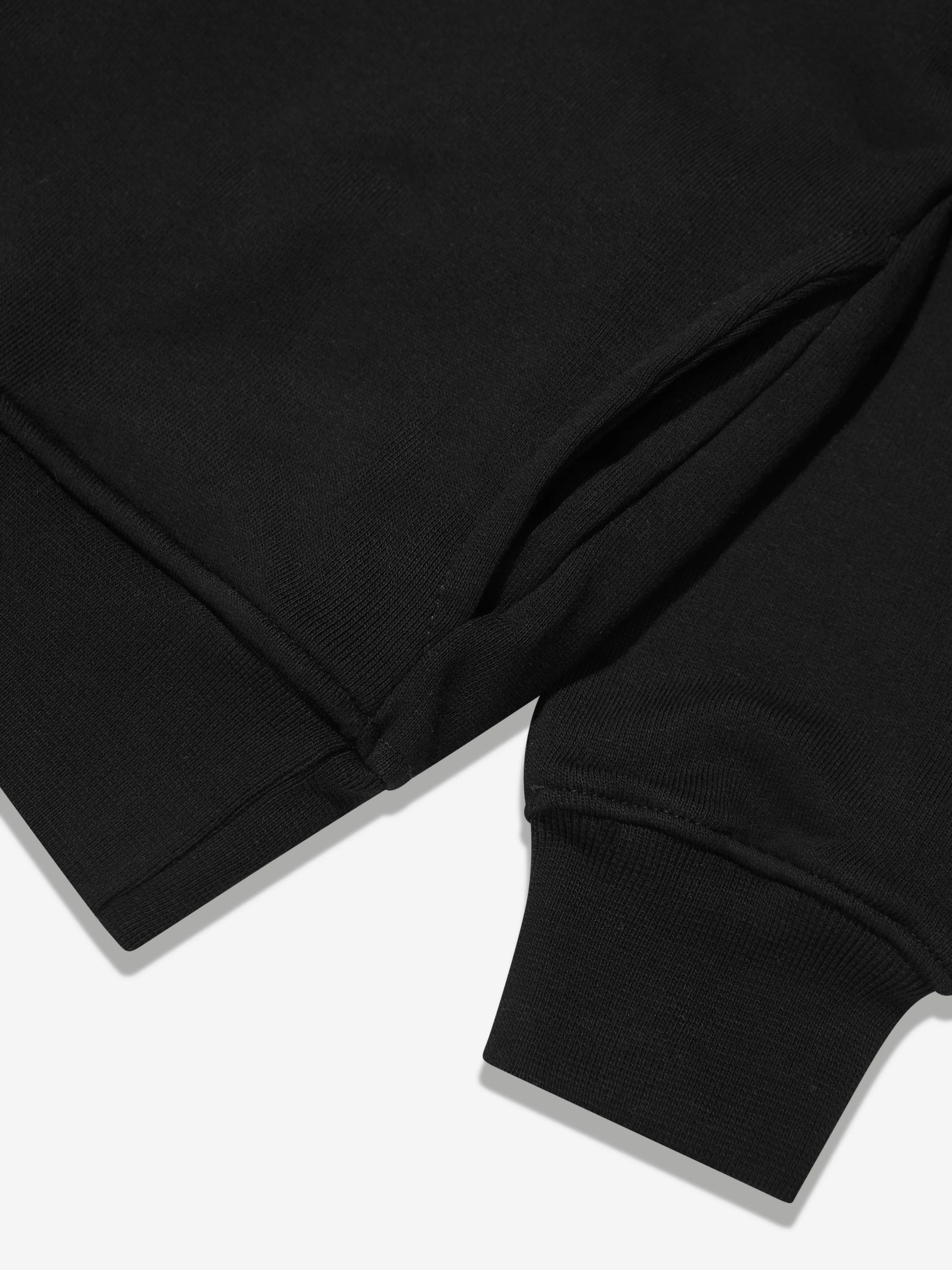 Neil Barrett Boys Thunderbolt Hoodie in Black