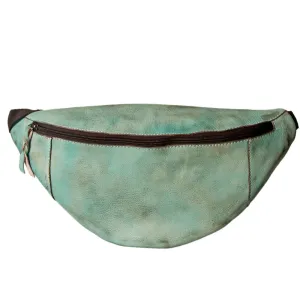 Never Mind Nmbg114D Fanny Pack Vintage Handmade Genuine Cowhide Leather Women Bag Western Handbag Purse