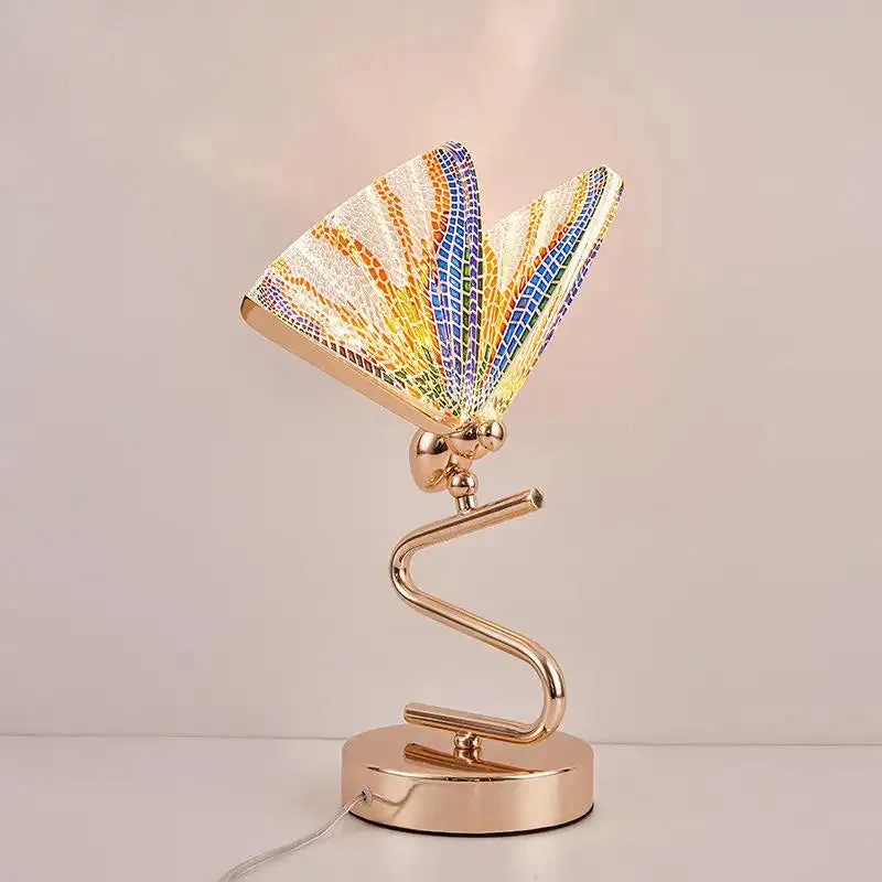 Nordic Modern Simple Butterfly Table Lamp Study Room Bedroom Nightstand Lamp warm Girl Butterfly Desk Lamp Small Night Light