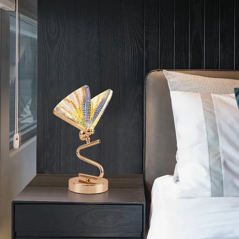 Nordic Modern Simple Butterfly Table Lamp Study Room Bedroom Nightstand Lamp warm Girl Butterfly Desk Lamp Small Night Light