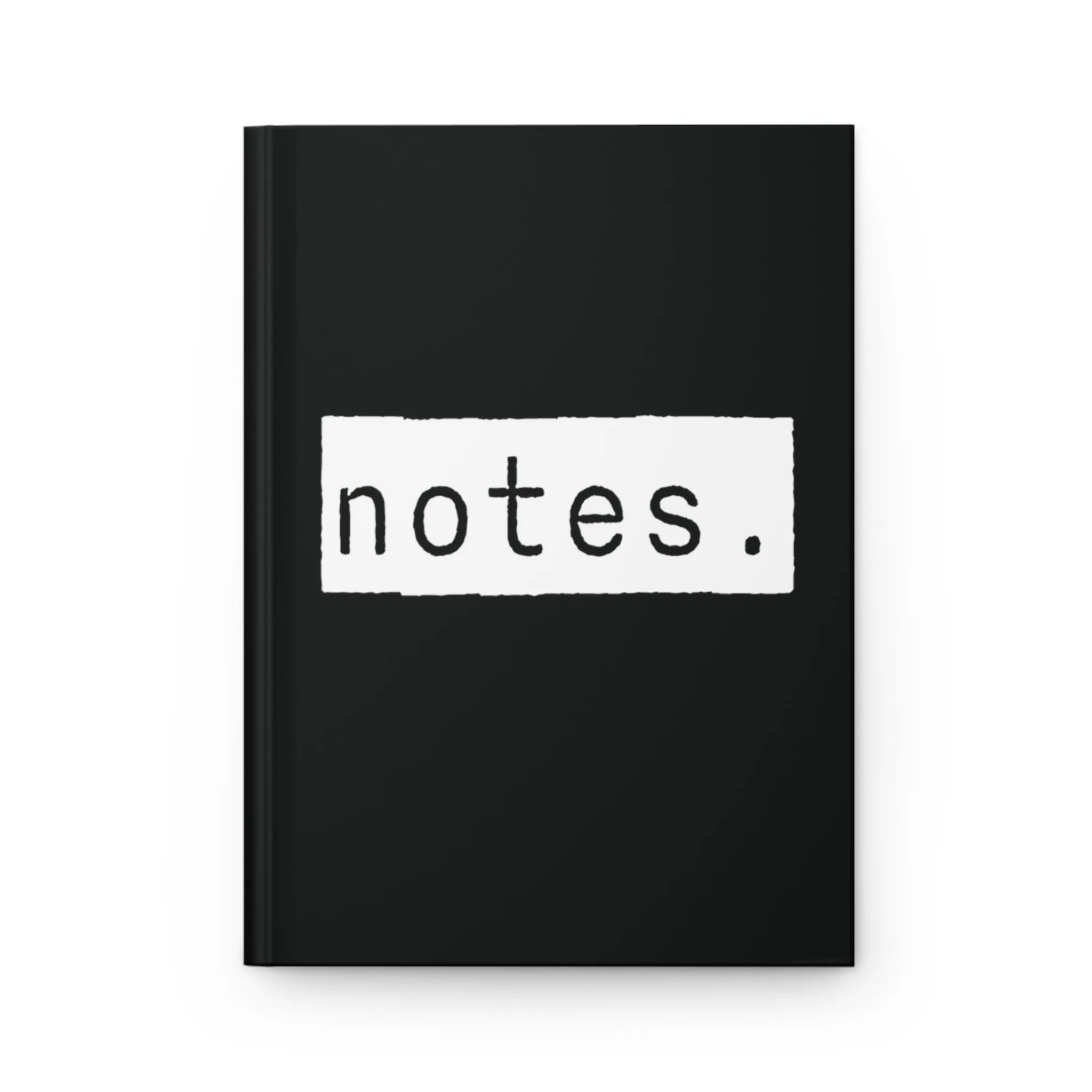 Notes Black Matte Hardcover Journal | Blank Book for Notetaking | Lined Notebook Diary Dream Log
