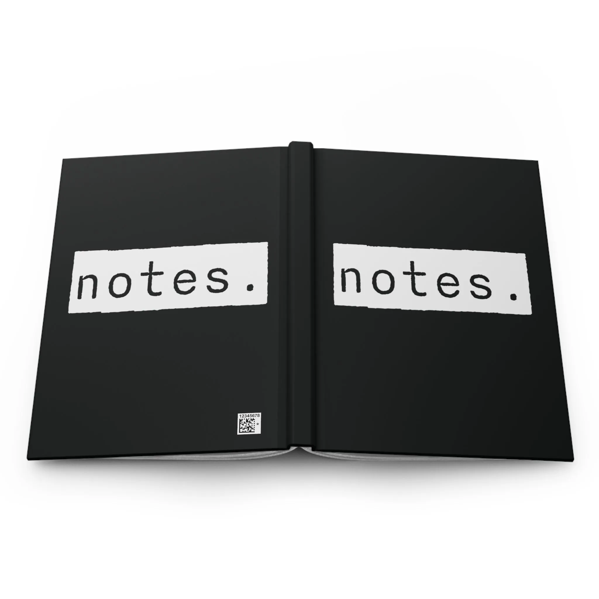 Notes Black Matte Hardcover Journal | Blank Book for Notetaking | Lined Notebook Diary Dream Log