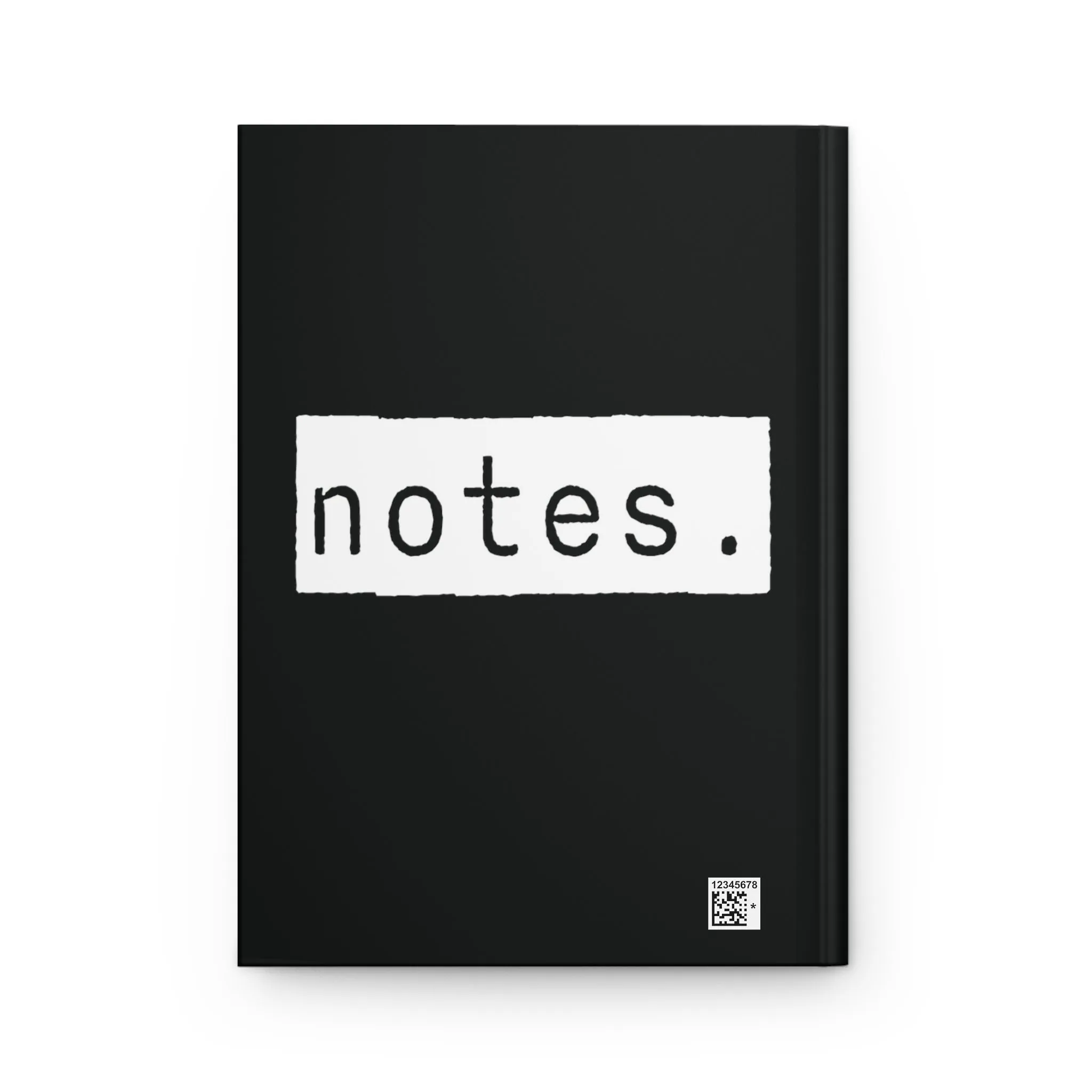 Notes Black Matte Hardcover Journal | Blank Book for Notetaking | Lined Notebook Diary Dream Log