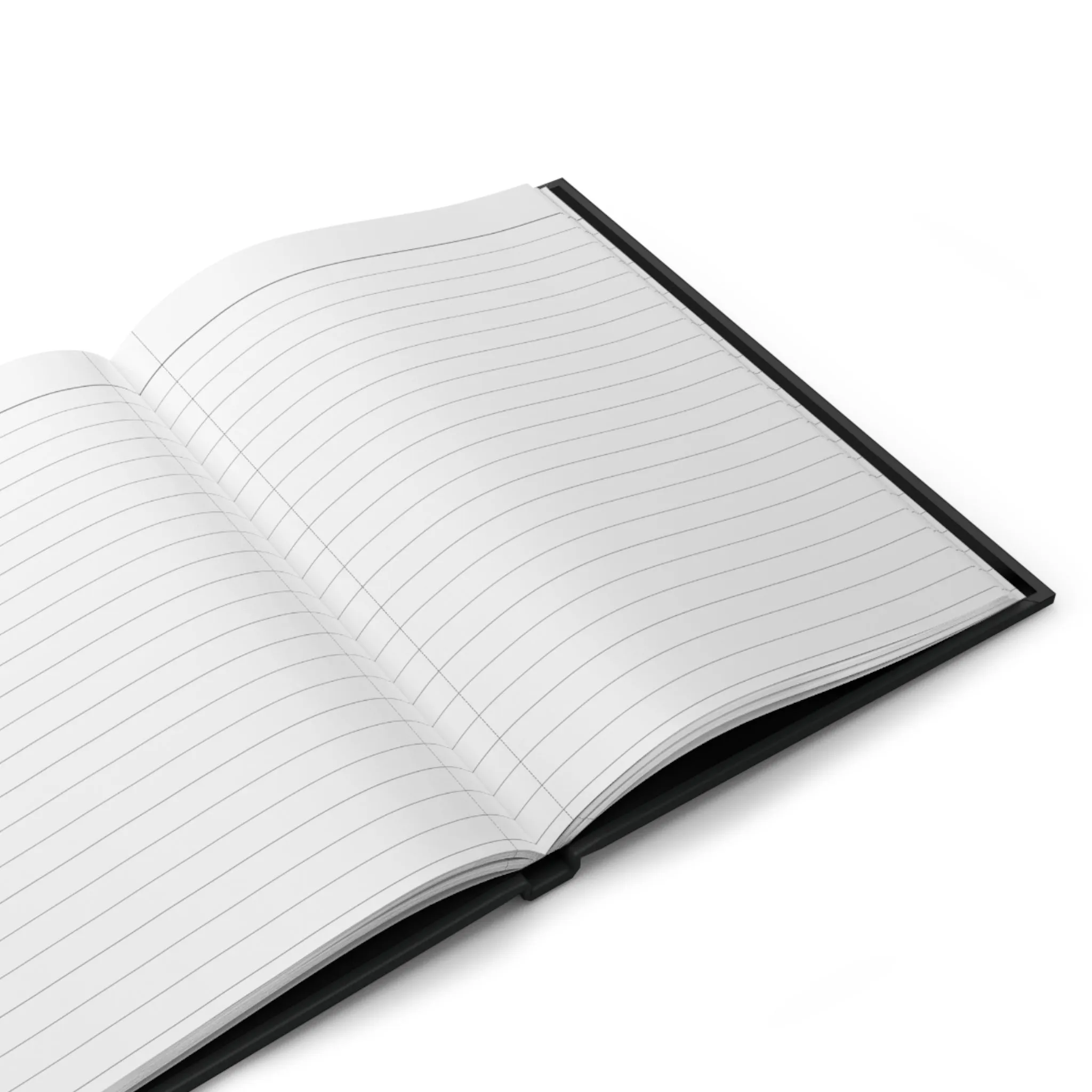 Notes Black Matte Hardcover Journal | Blank Book for Notetaking | Lined Notebook Diary Dream Log