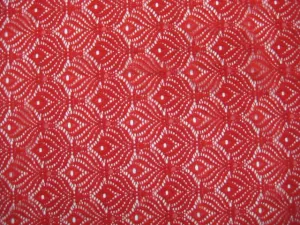 NYLON FLORAL "PREMIERE" STRETCHED LACE KNIT<br><h6>7-RED<br>LACE18-YZ</h6>