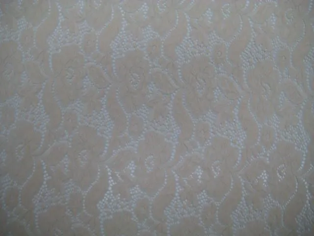 NYLON FLORAL "ZIA" STRETCHED LACE KNIT<br><h6>2-OYSTER<br>LACE22-YZ</h6>