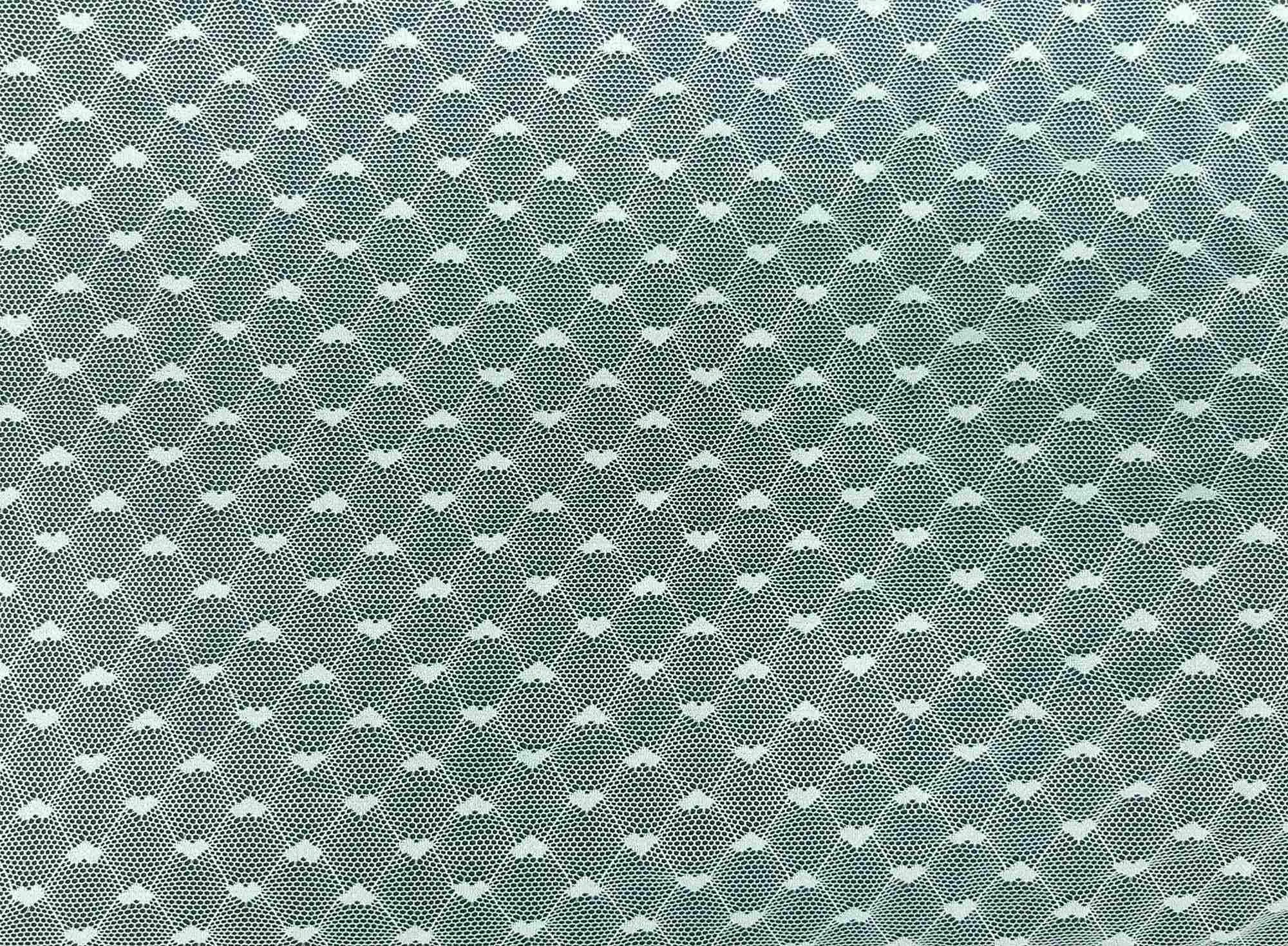 NYLON "HEART" STRETCHED LACE KNIT<br><h6>4D-MINT<br>LACE14-FJ</h6>