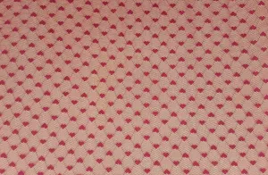 NYLON "HEART" STRETCHED LACE KNIT<br><h6>9D-RED<br>LACE14-FJ</h6>