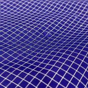 Nylon Ripstop PU Coated - Blue/White