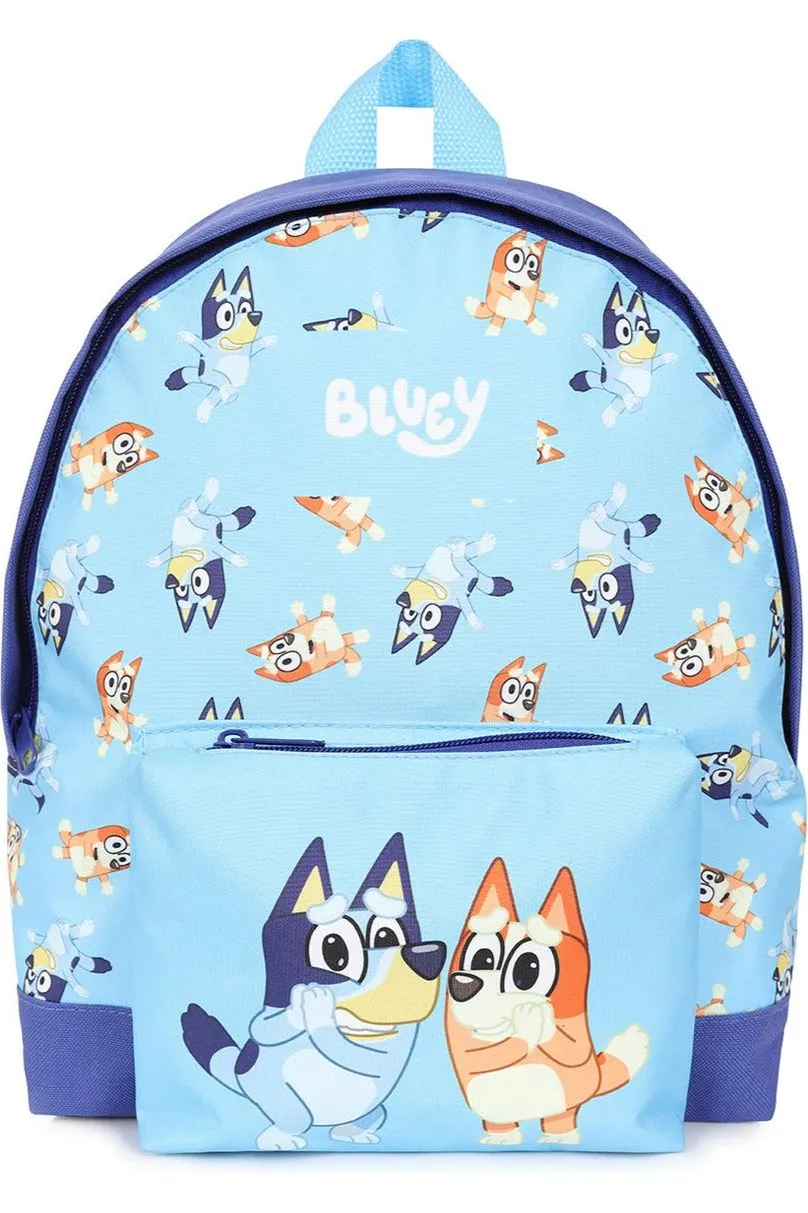 Official Bluey And Bingo Children's Backpack, Kids Backpack, Schoolbag, Rucksack Blue