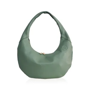 Ophelia Leather Shoulder Bag - Sage