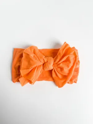 Orange BIG Nylon Knot Headwrap