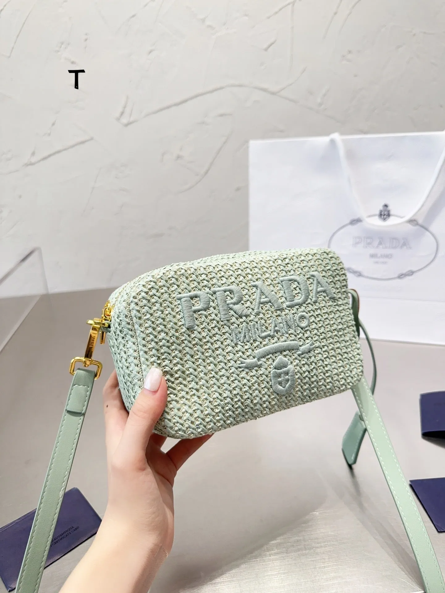 PD244 Crochet Shoulder Bag / 7.4x4.7x2.3inch