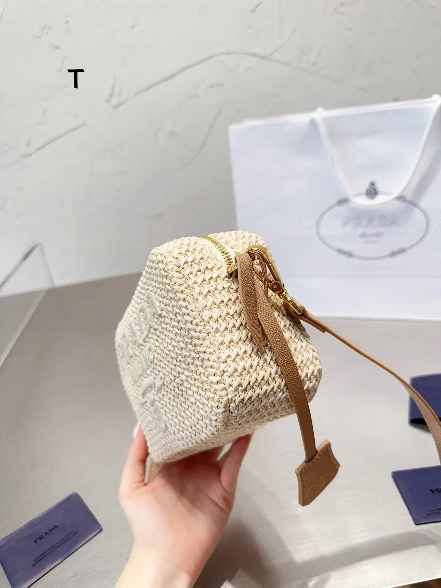 PD244 Crochet Shoulder Bag / 7.4x4.7x2.3inch