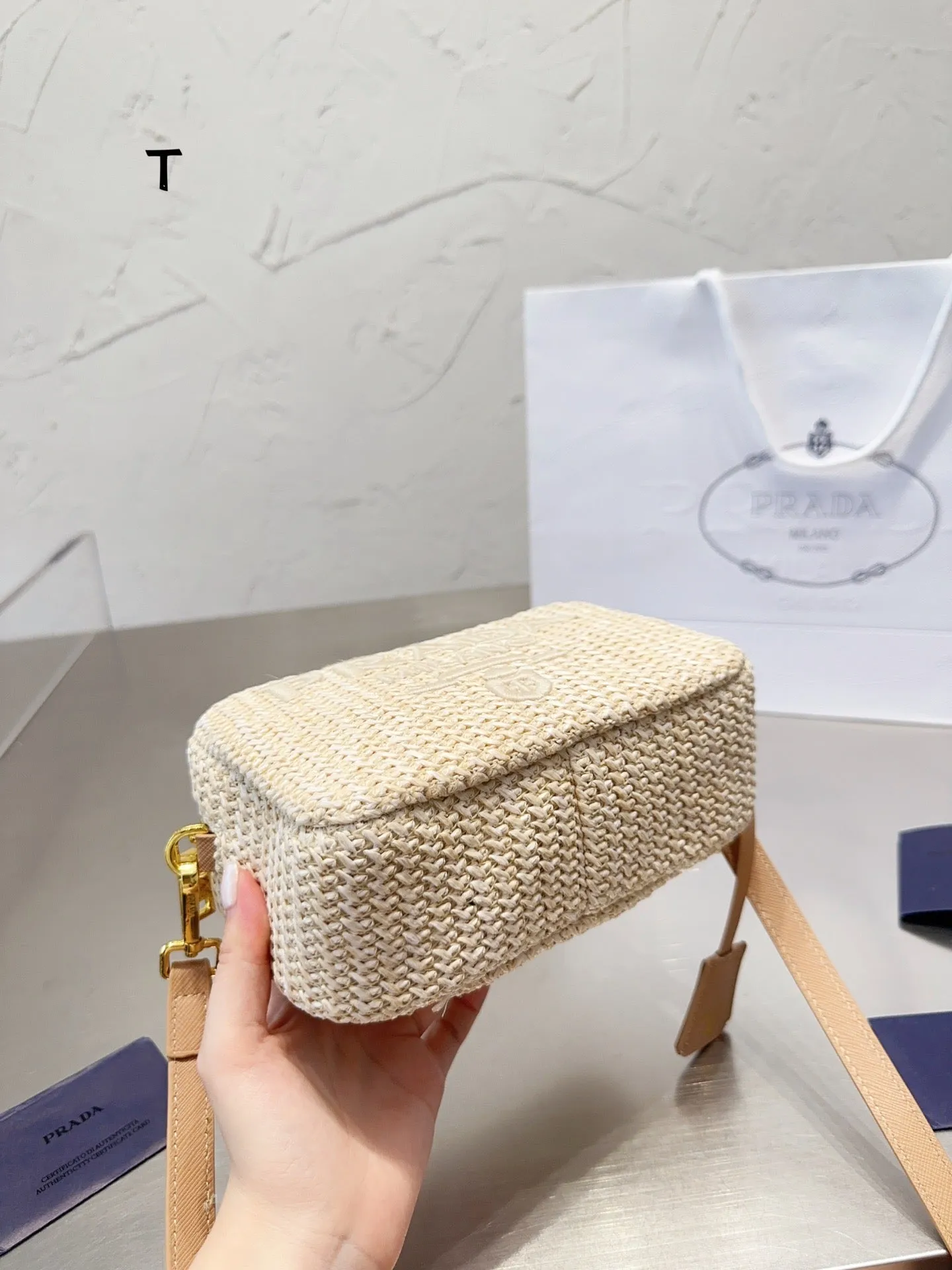 PD244 Crochet Shoulder Bag / 7.4x4.7x2.3inch