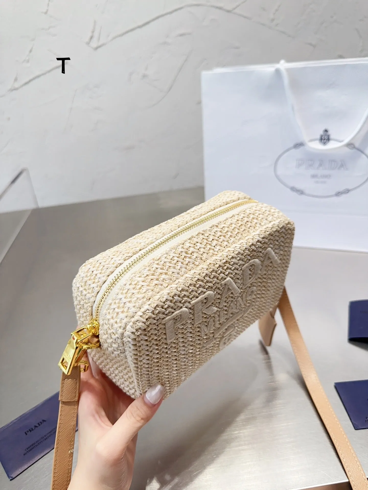 PD244 Crochet Shoulder Bag / 7.4x4.7x2.3inch