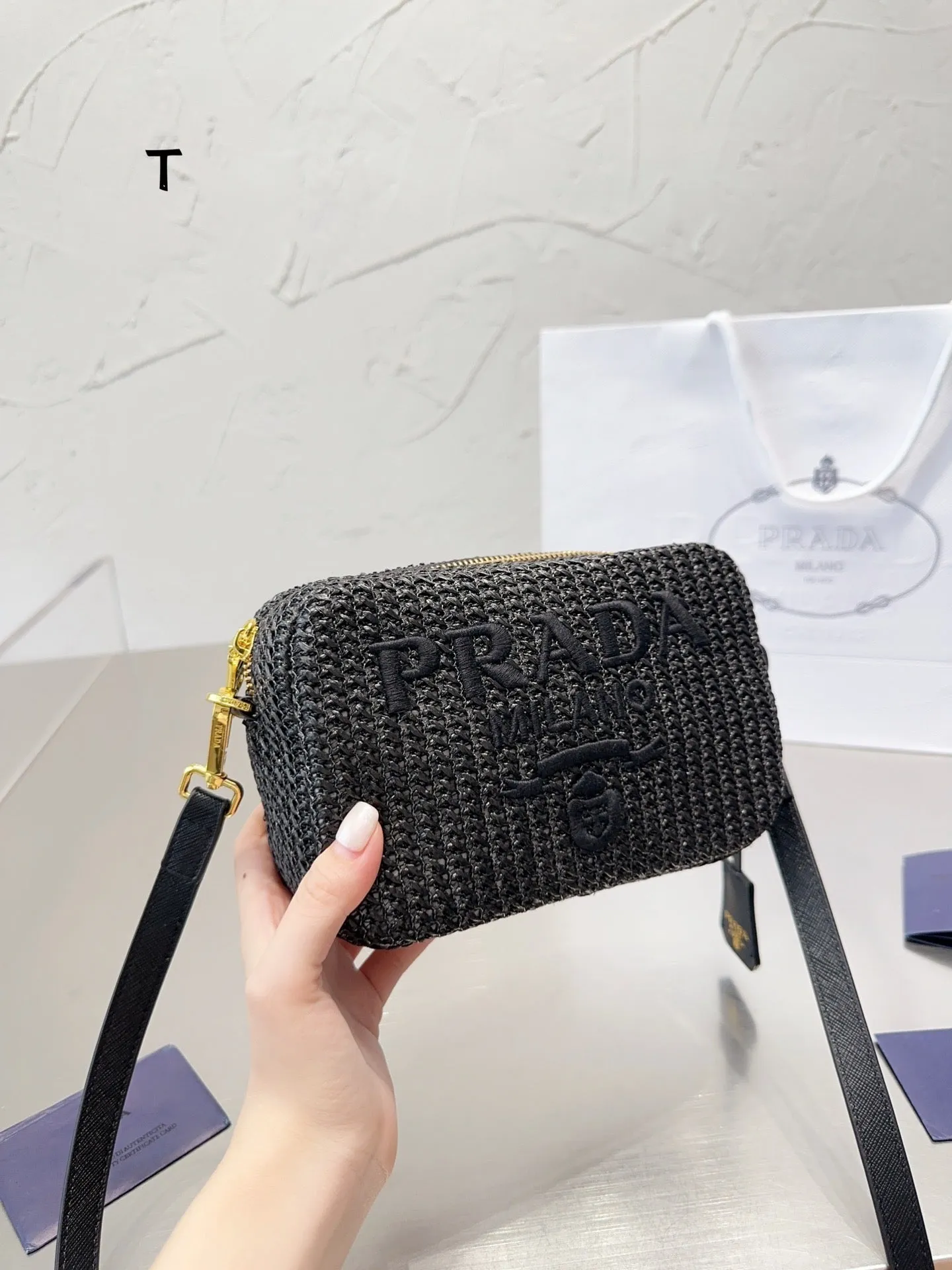 PD244 Crochet Shoulder Bag / 7.4x4.7x2.3inch