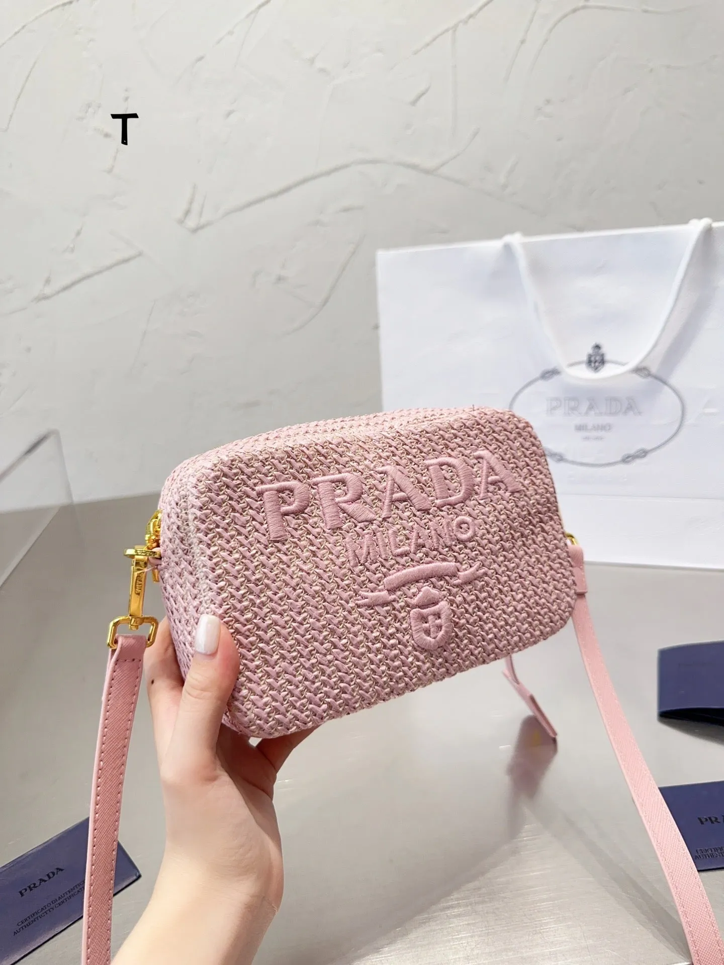 PD244 Crochet Shoulder Bag / 7.4x4.7x2.3inch