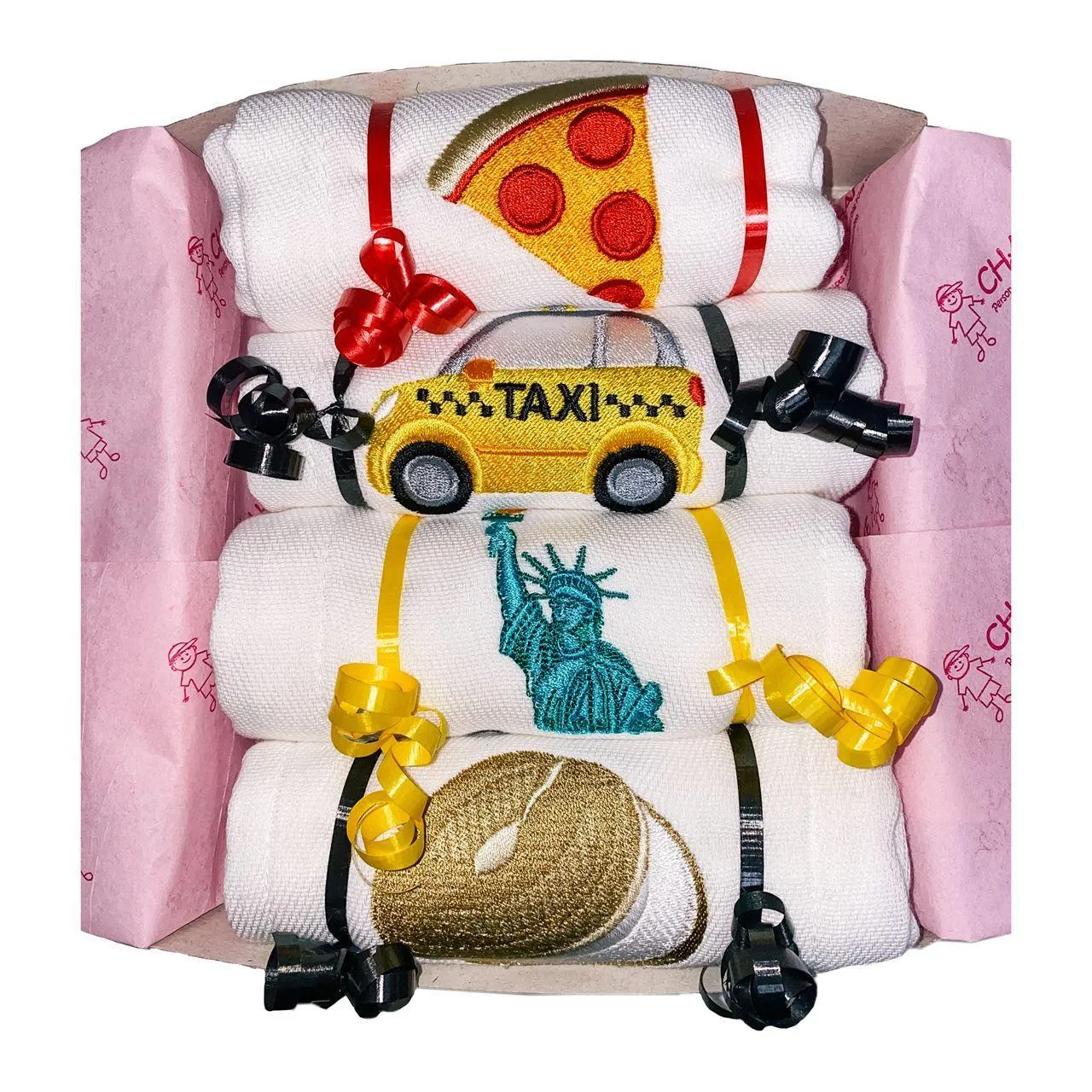 Personalized Emoji Burp Cloth - 4 Pack NYC