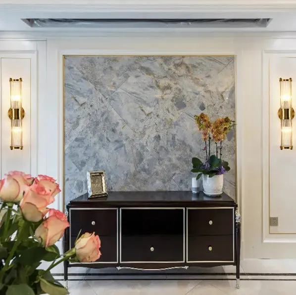 Post-modern crystal wall lamp creative living room TV background wall bedroom bedside lamp hotel aisle light luxury wall lamp