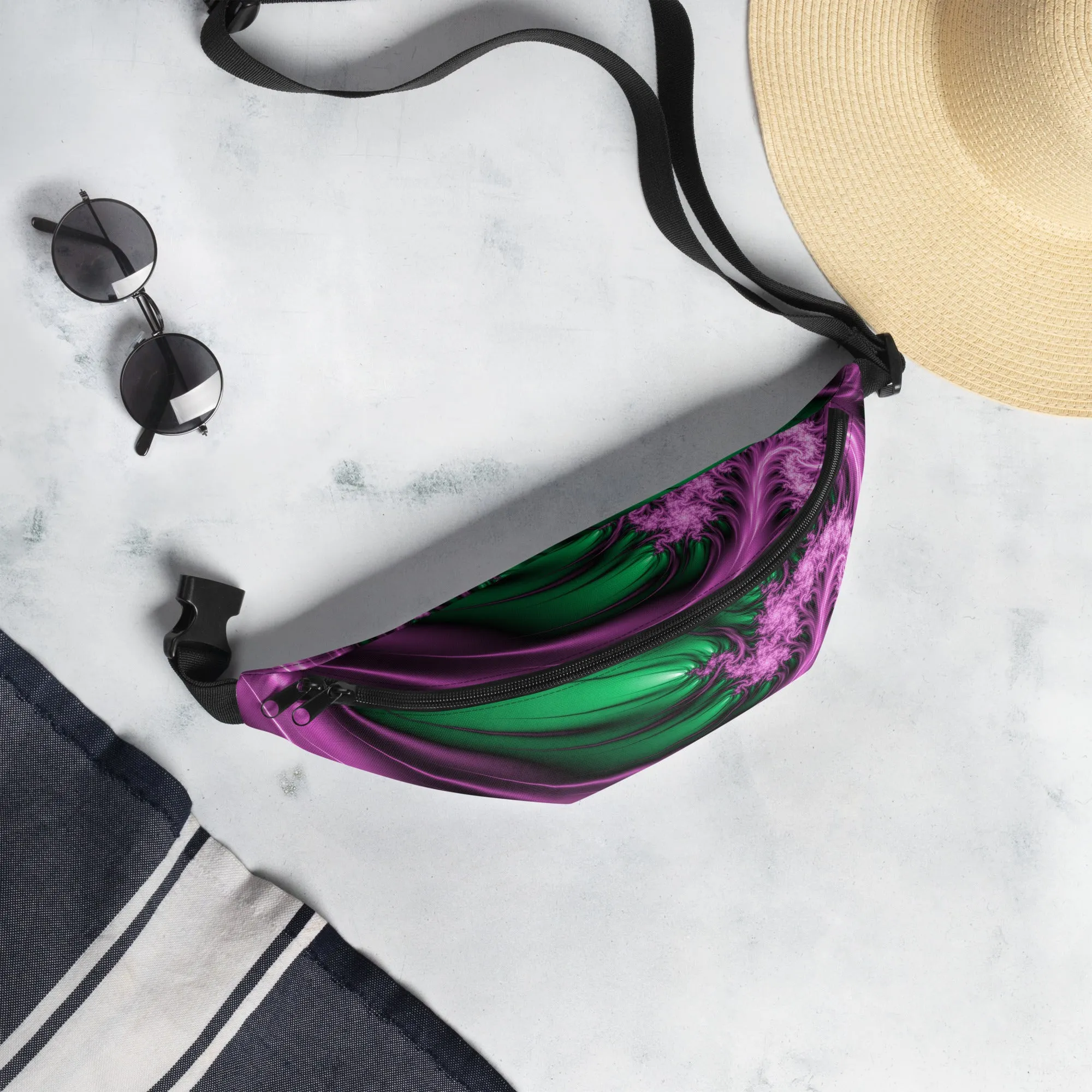 "Aurora Whispers Arctic Chic" Collection - Designer Fanny Pack
