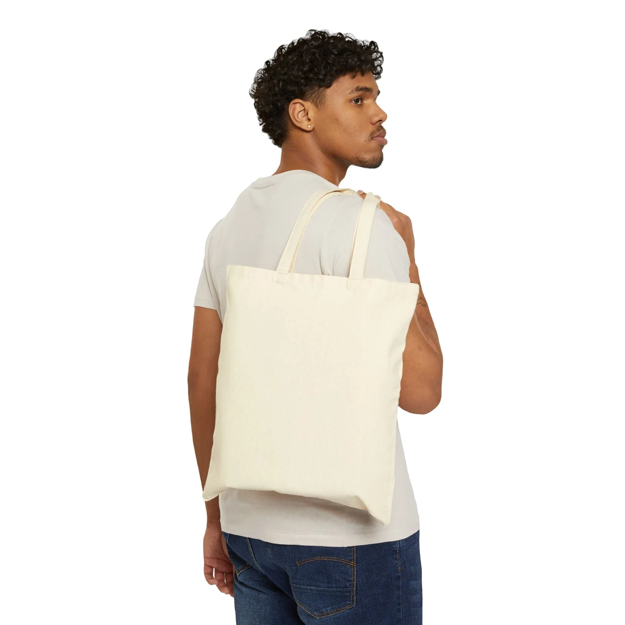 "Il dolce far niente" - Cotton Canvas Tote Bag - Stylish Everyday Carryall for Relaxed Vibes