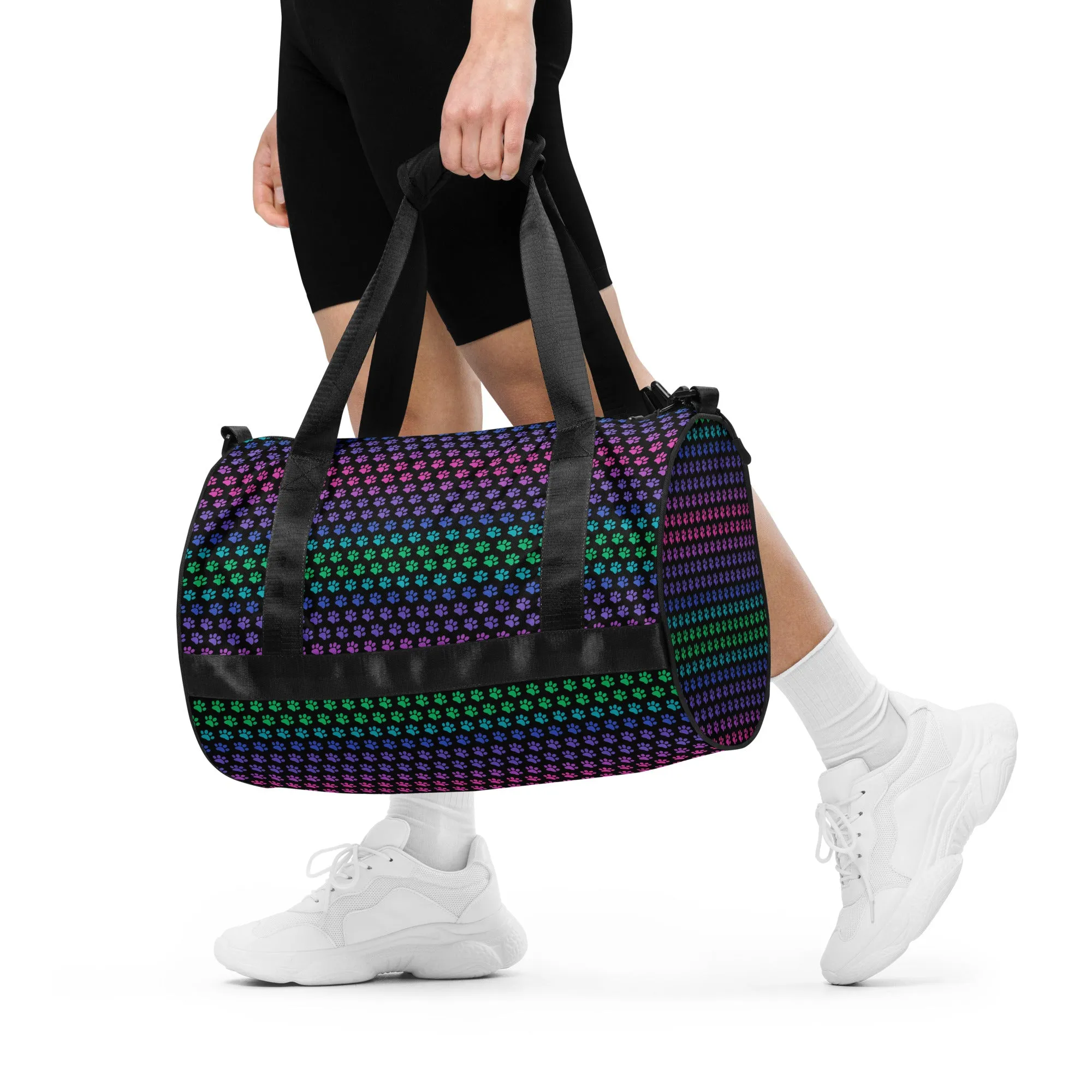 Rainbow Paws Duffel Bag