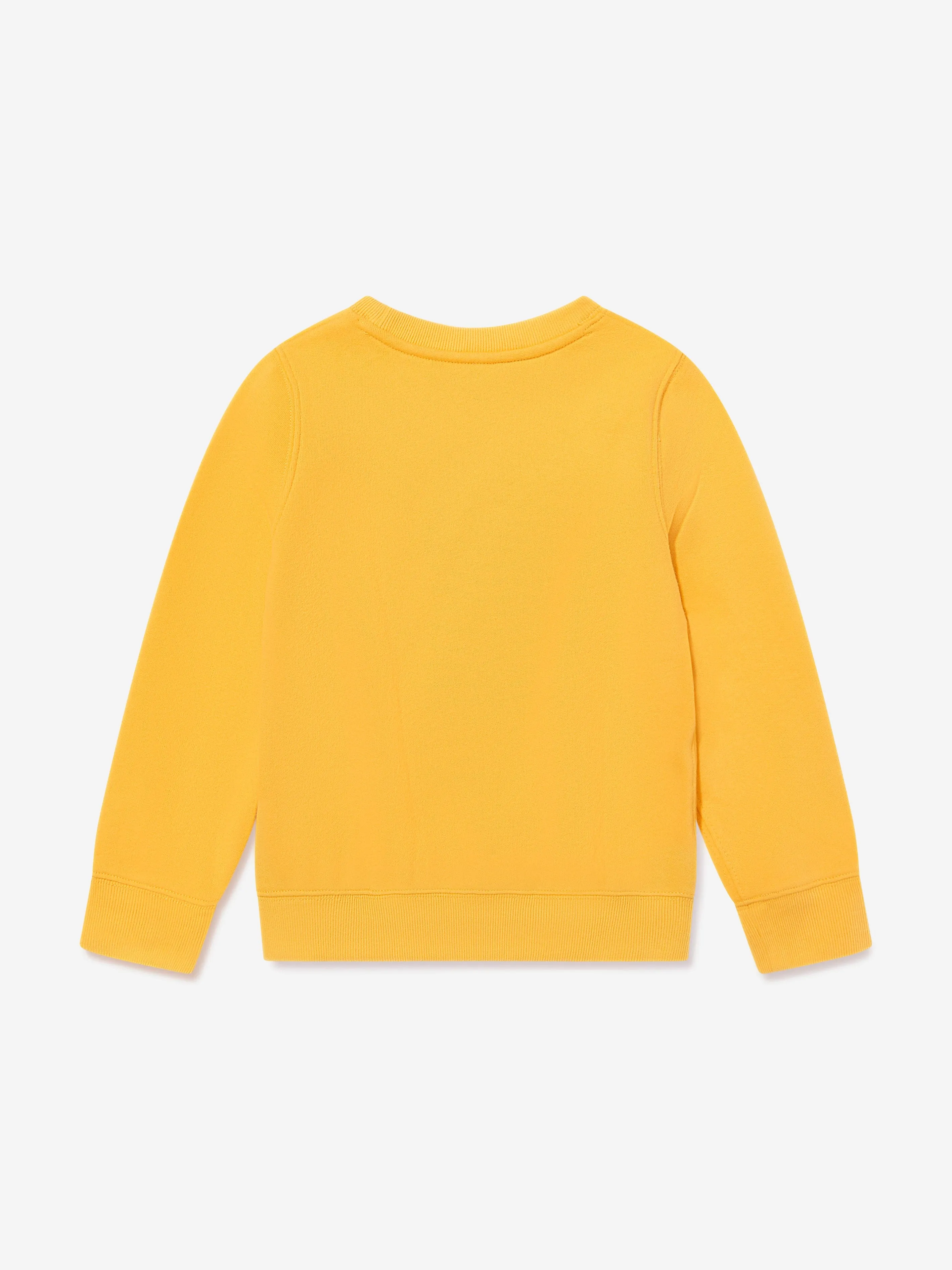 Ralph Lauren Girls Bear Sweatshirt in Yellow
