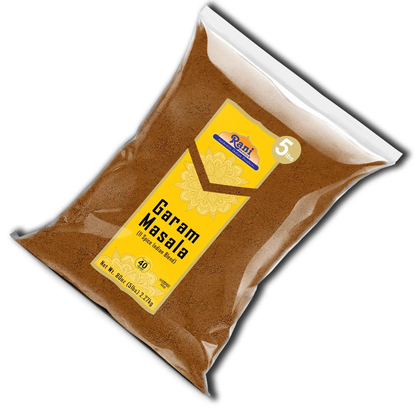 Rani Garam Masala Indian 11-Spice Blend 5lbs (80oz) 2.27kg Bulk ~ All Natural, Salt-Free | Vegan | No Colors | Gluten Friendly | NON-GMO | Kosher