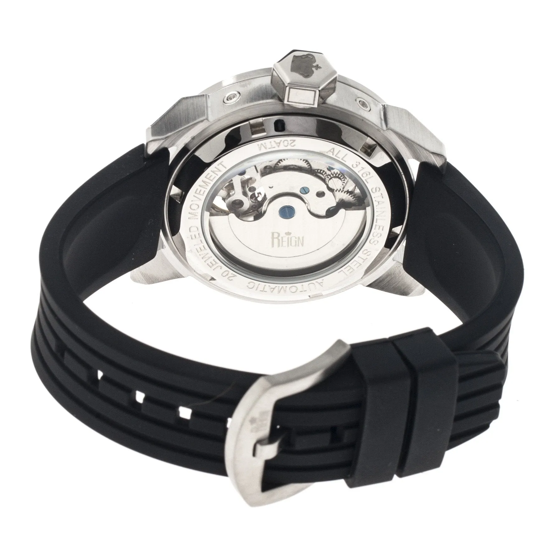 Reign Rothschild Automatic Semi-Skeleton Watch w/Day/Date
