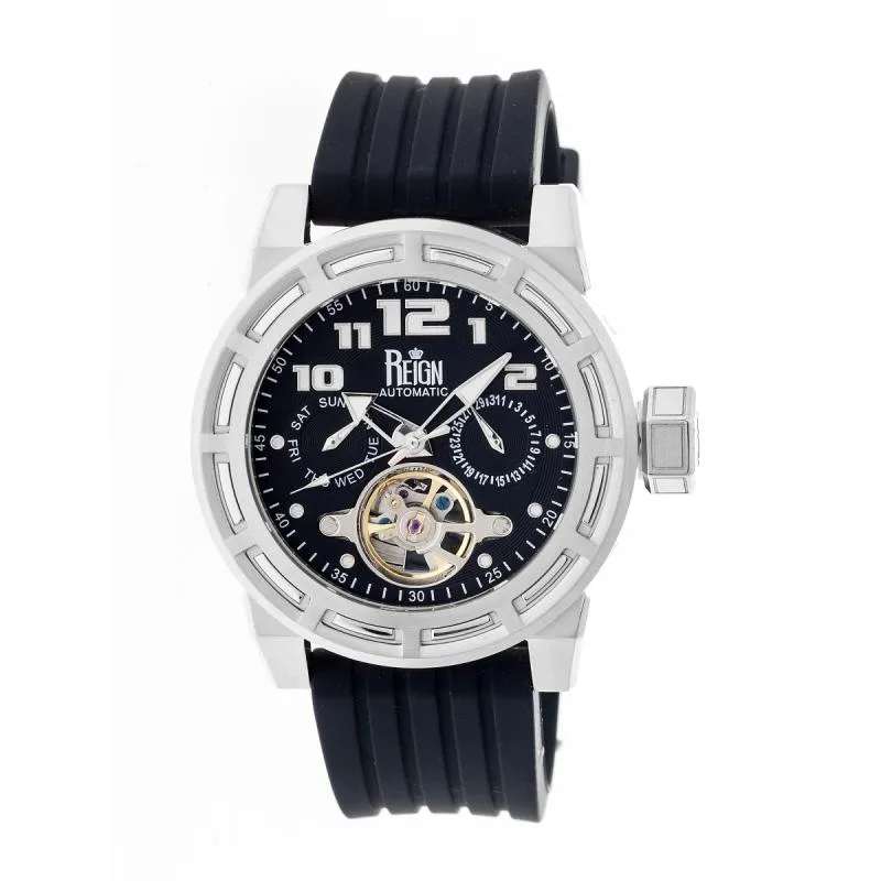 Reign Rothschild Automatic Semi-Skeleton Watch w/Day/Date
