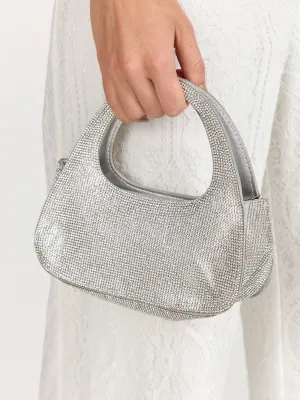 Rhinestone Top Handle Bag