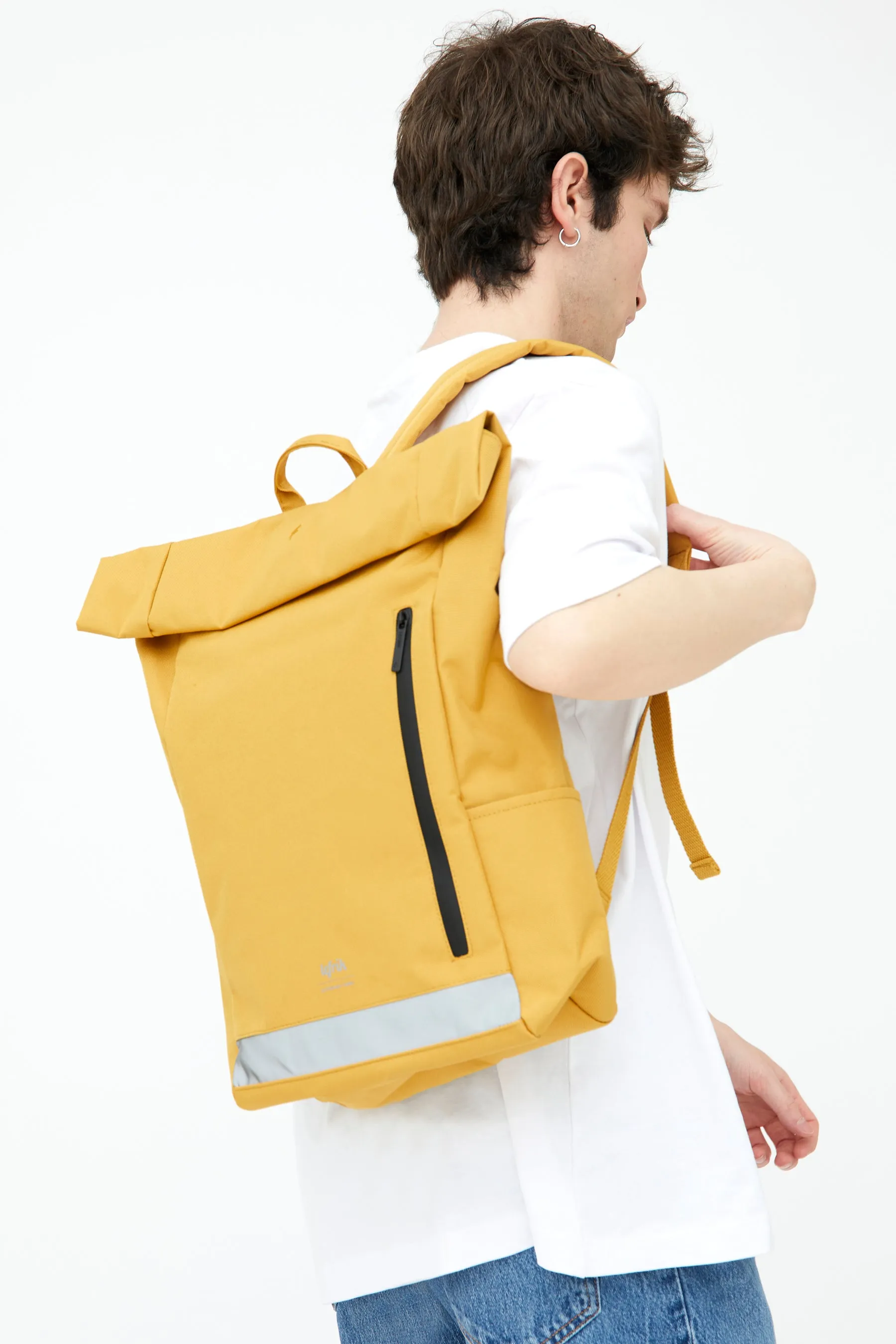 Roll Reflective Backpack Mustard