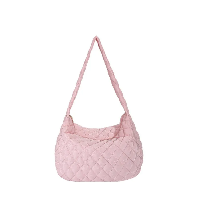 Roomy Quilted Shopper with Zip Closure
