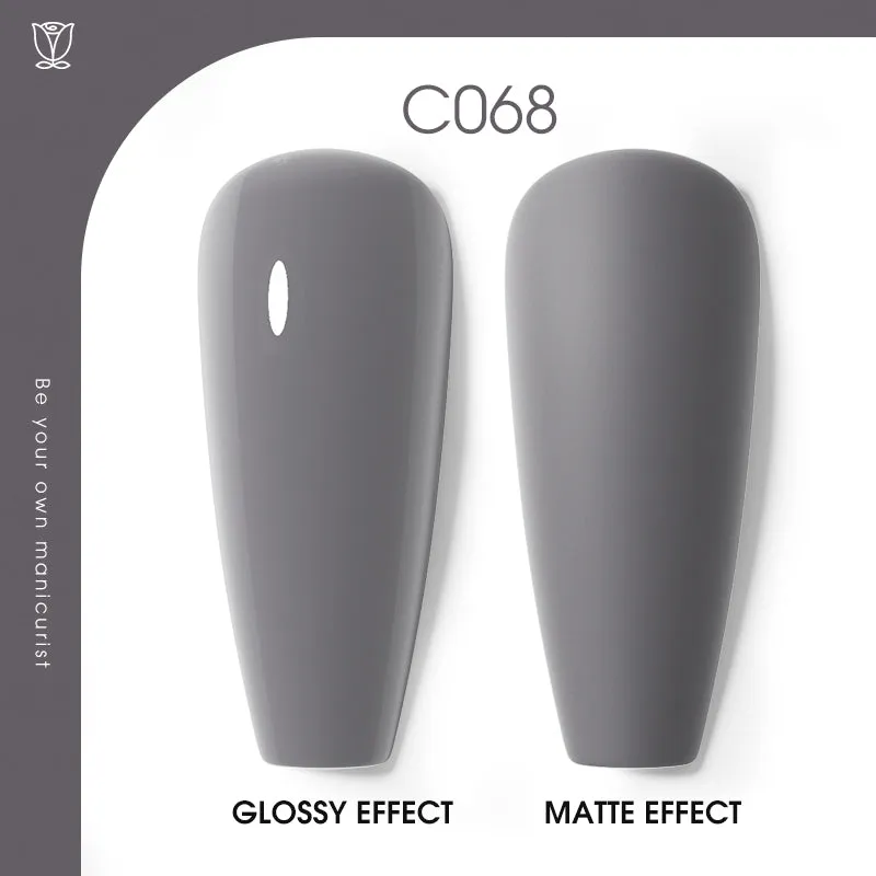 ROSALIND 10 Color Gray Series Nail Gel Bright For Nail Art Design LED/UV Lamp RA